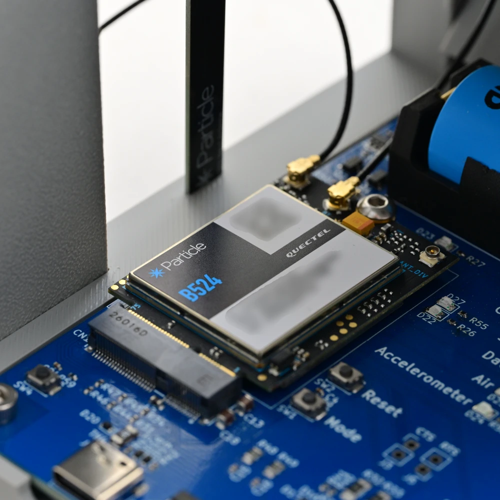 Particle cellular module installed inside the Scentinel device